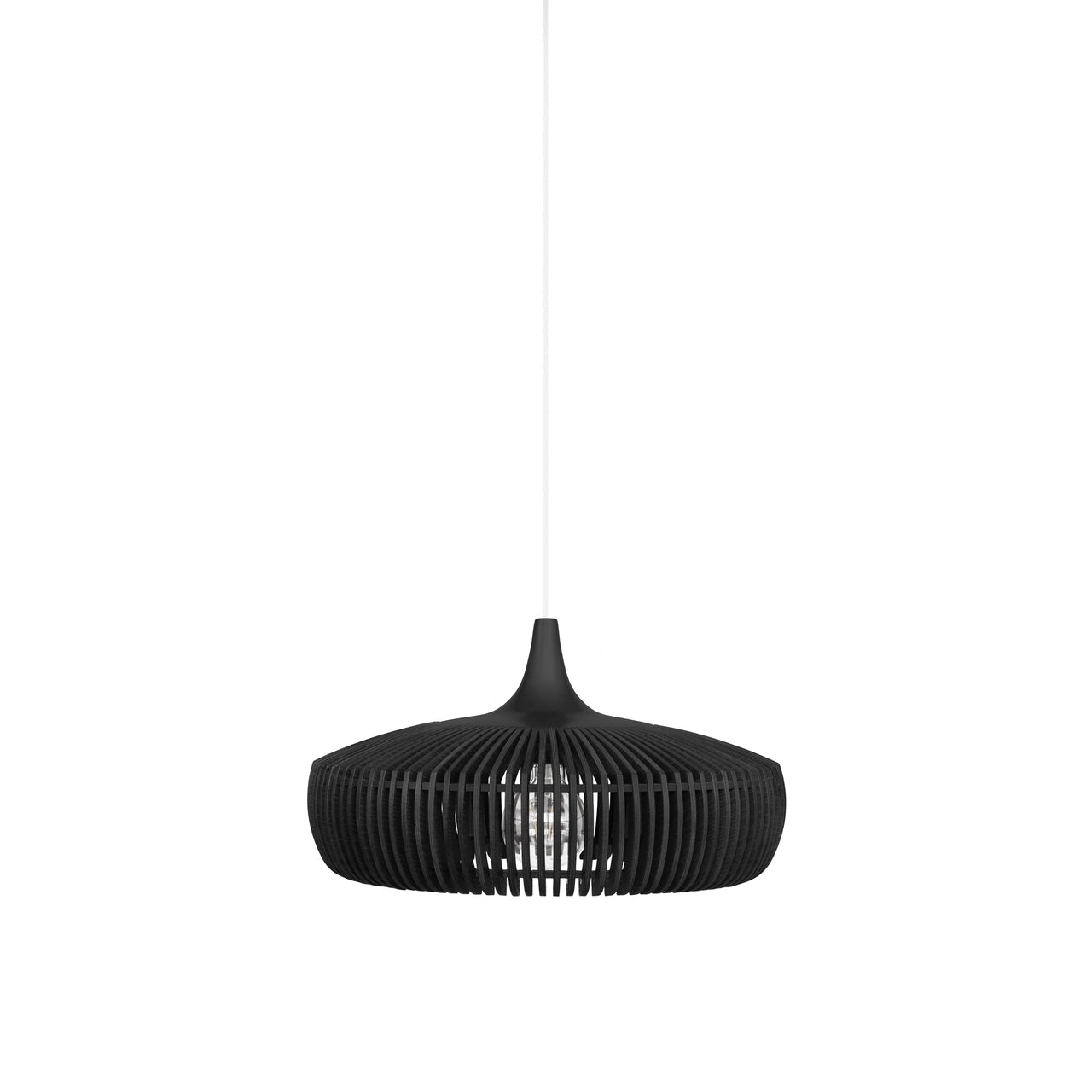 Clava Dine Wood Pendant: Black Oak + White (Plug-in)