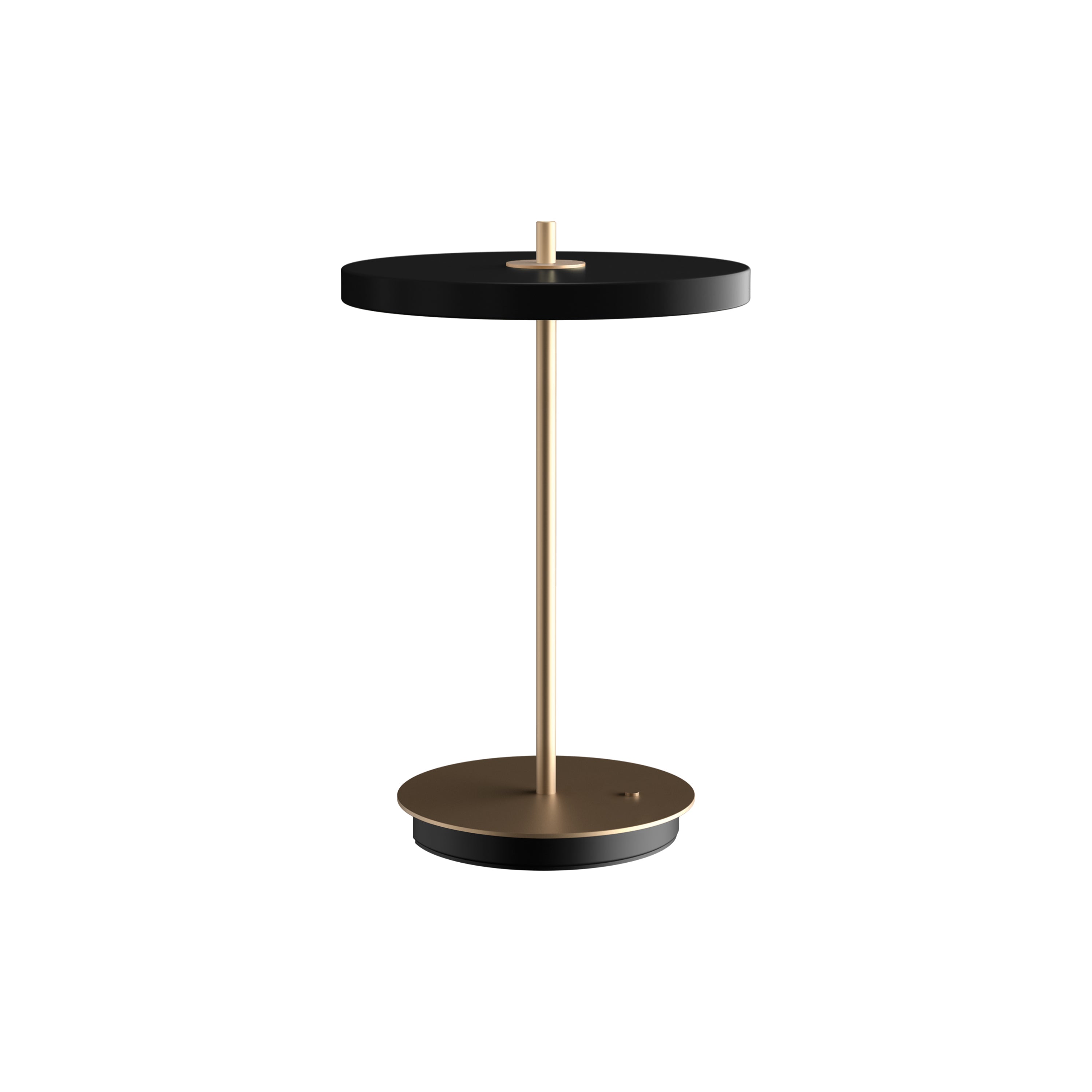 Asteria Move Portable Lamp: Black + Brass