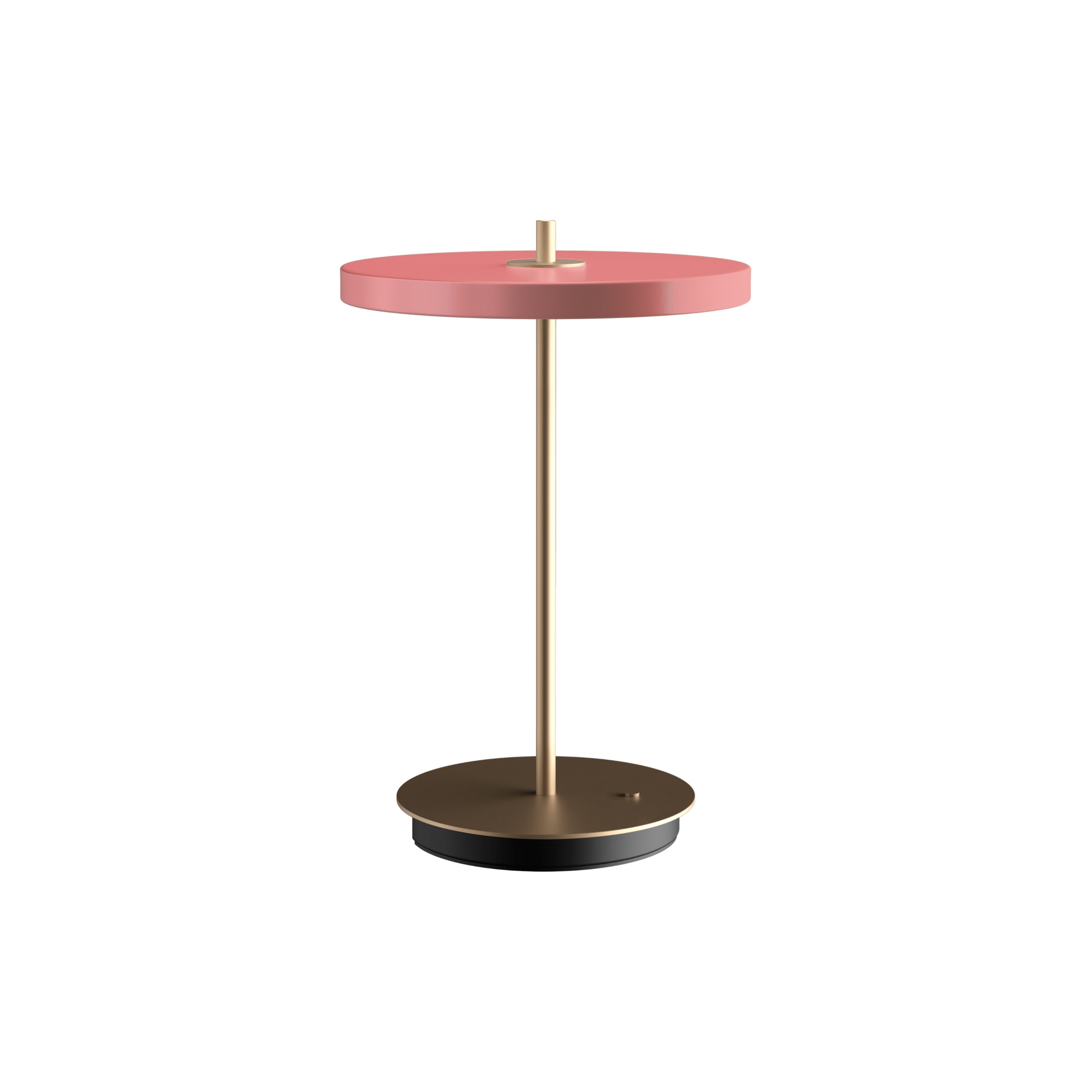 Asteria Move Portable Lamp: Nuance Rose + Brass