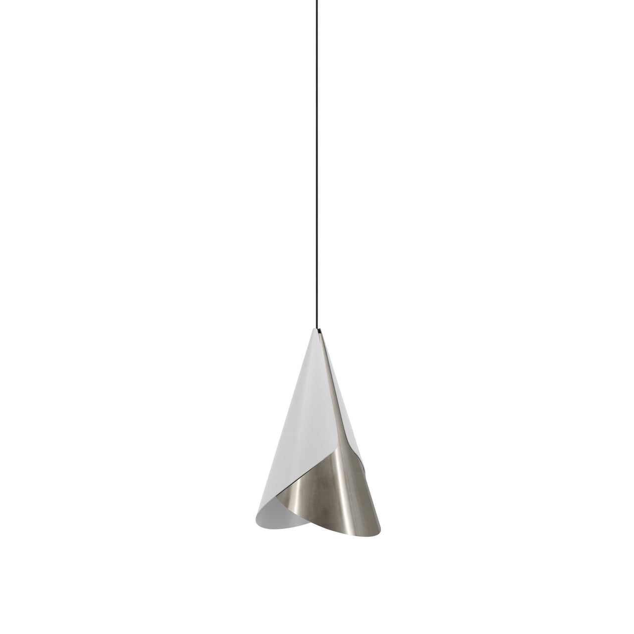Cornet Pendant: Nuance Mist + Steel + Black + Plug-in