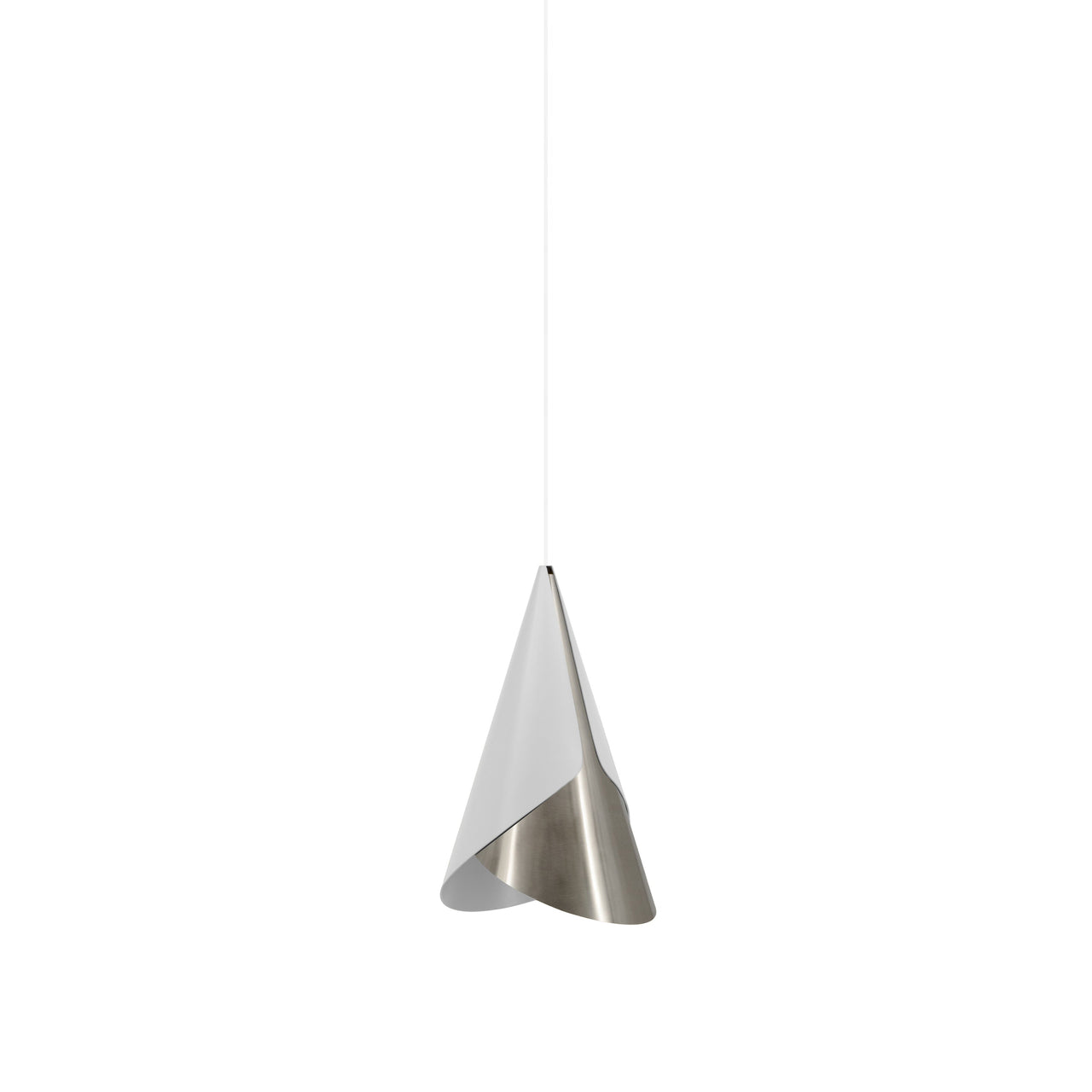 Cornet Pendant: Nuance Mist + Steel + White + Plug-in