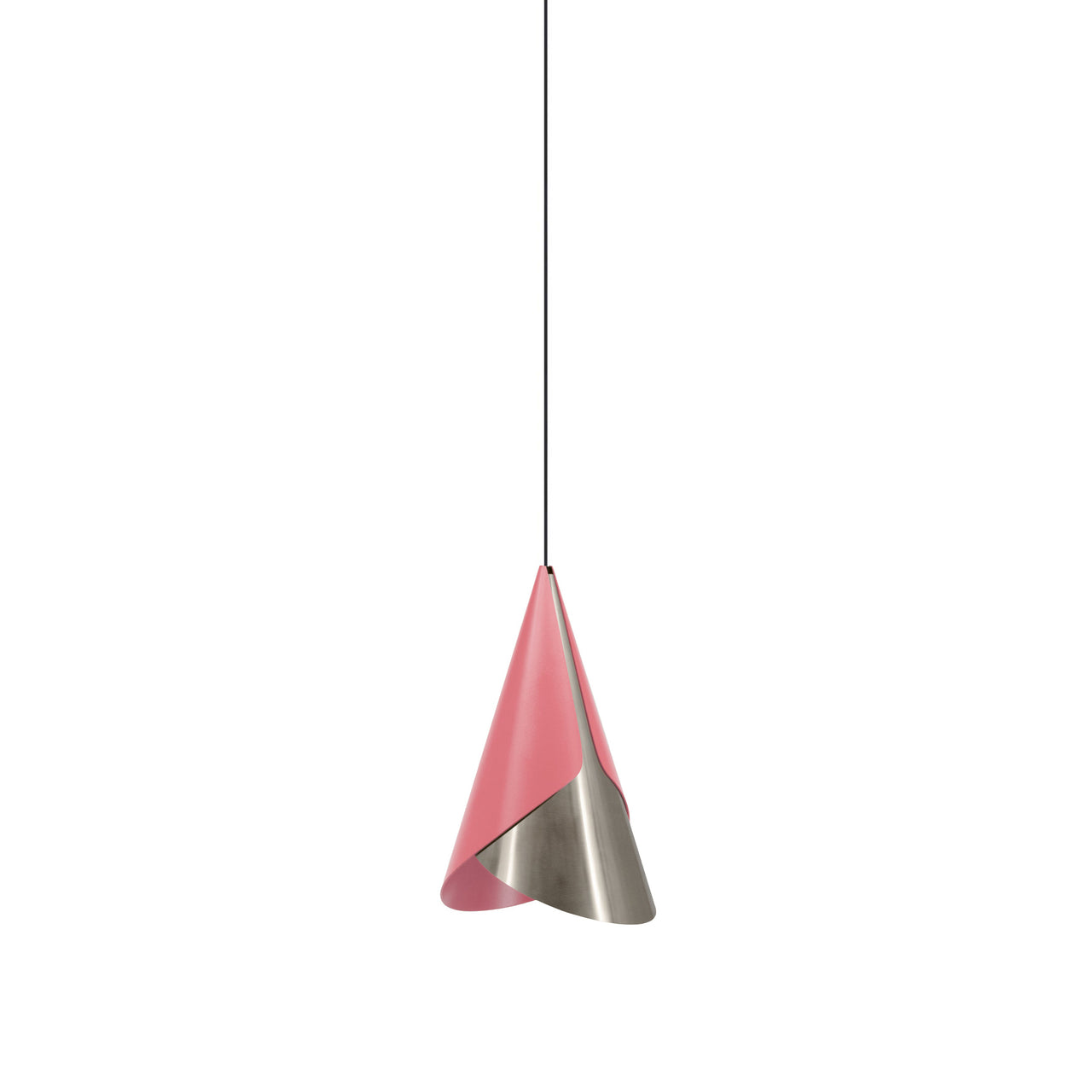 Cornet Pendant: Nuance Rose + Steel + Black + Plug-in
