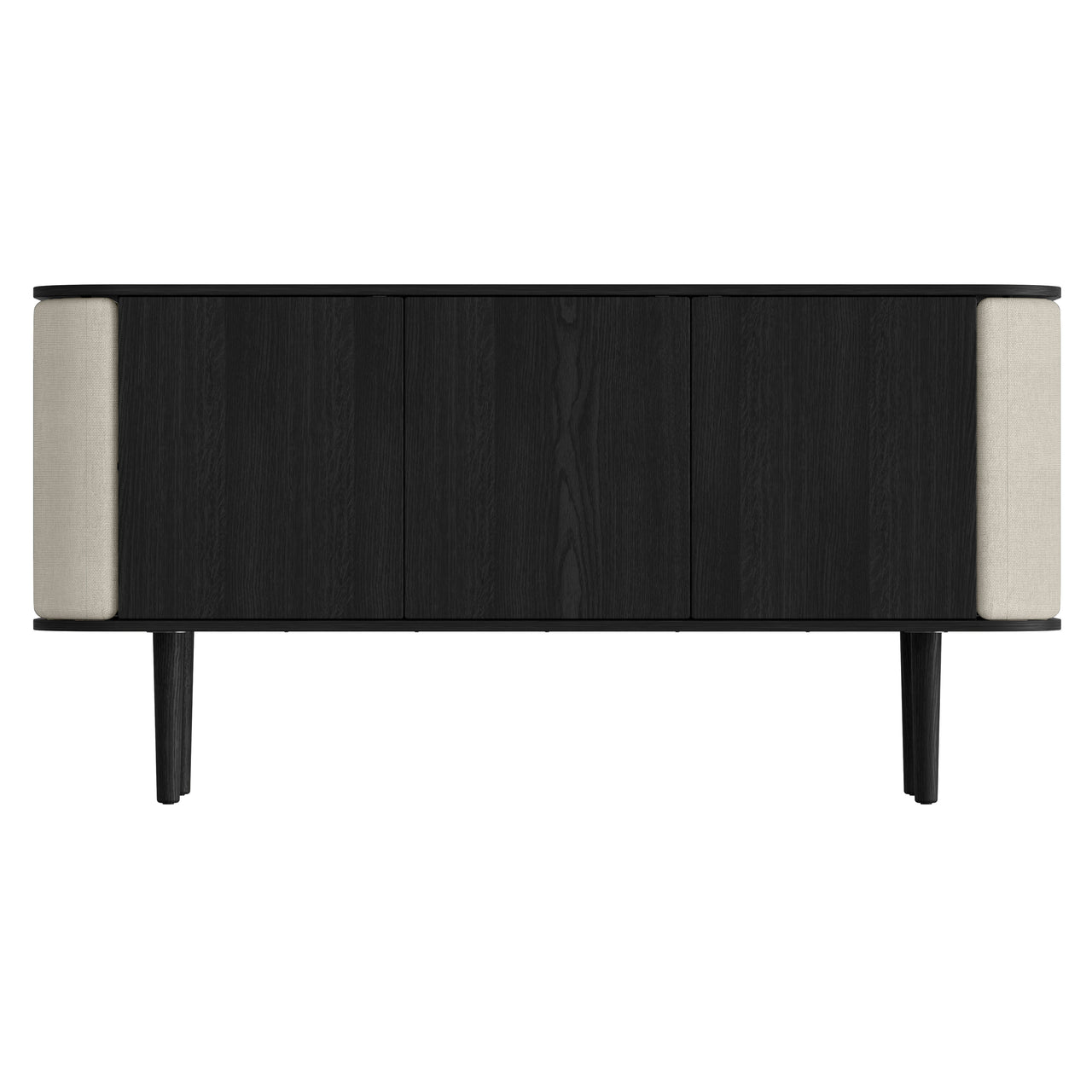 Treasures Cabinet: 3 + Black Oak + White Sands