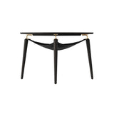 Hang Out Coffee Table: Black Oak + Brass