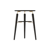 My Spot Side Table: Black Oak + Brass