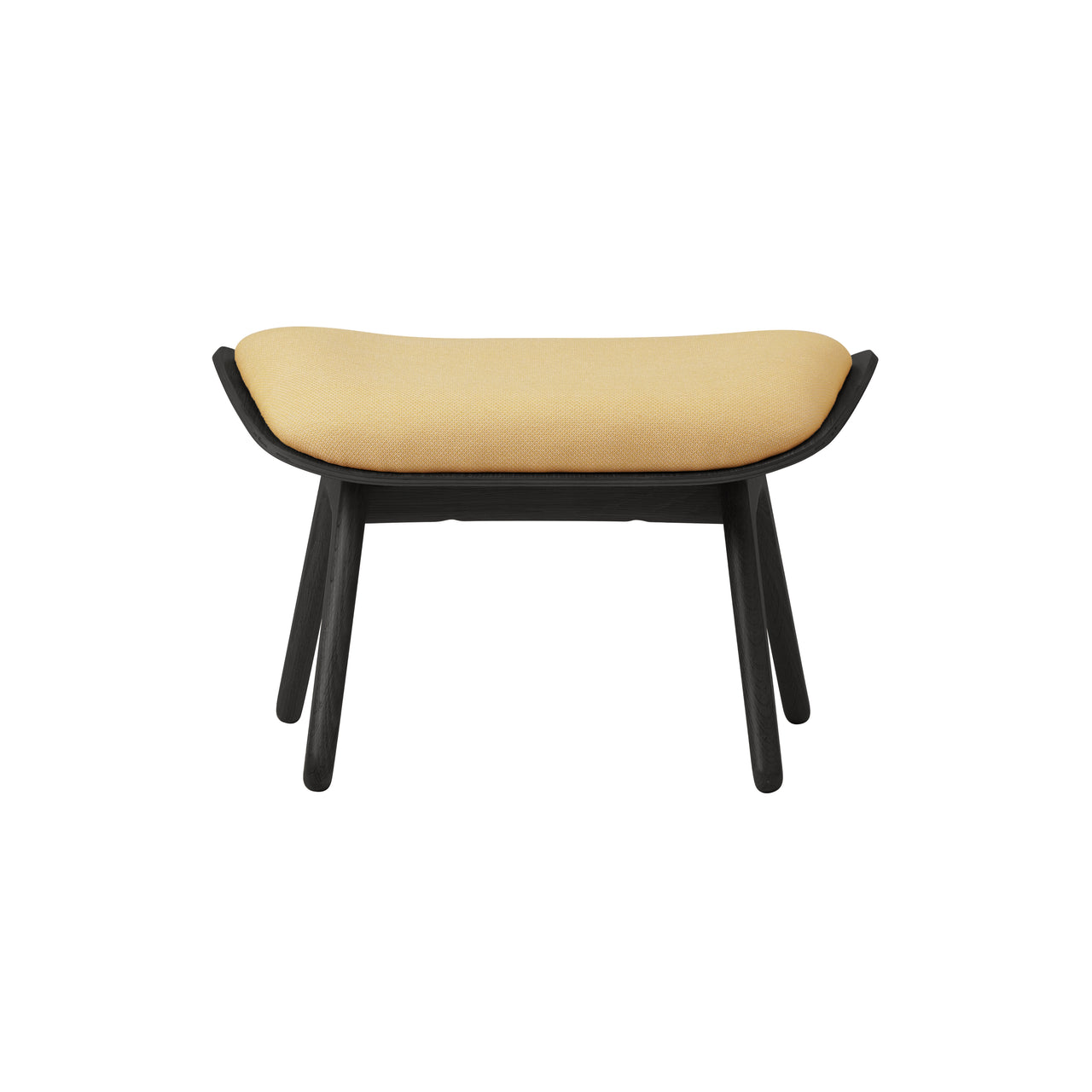 The Reader Ottoman: Black Oak + Summer Shine