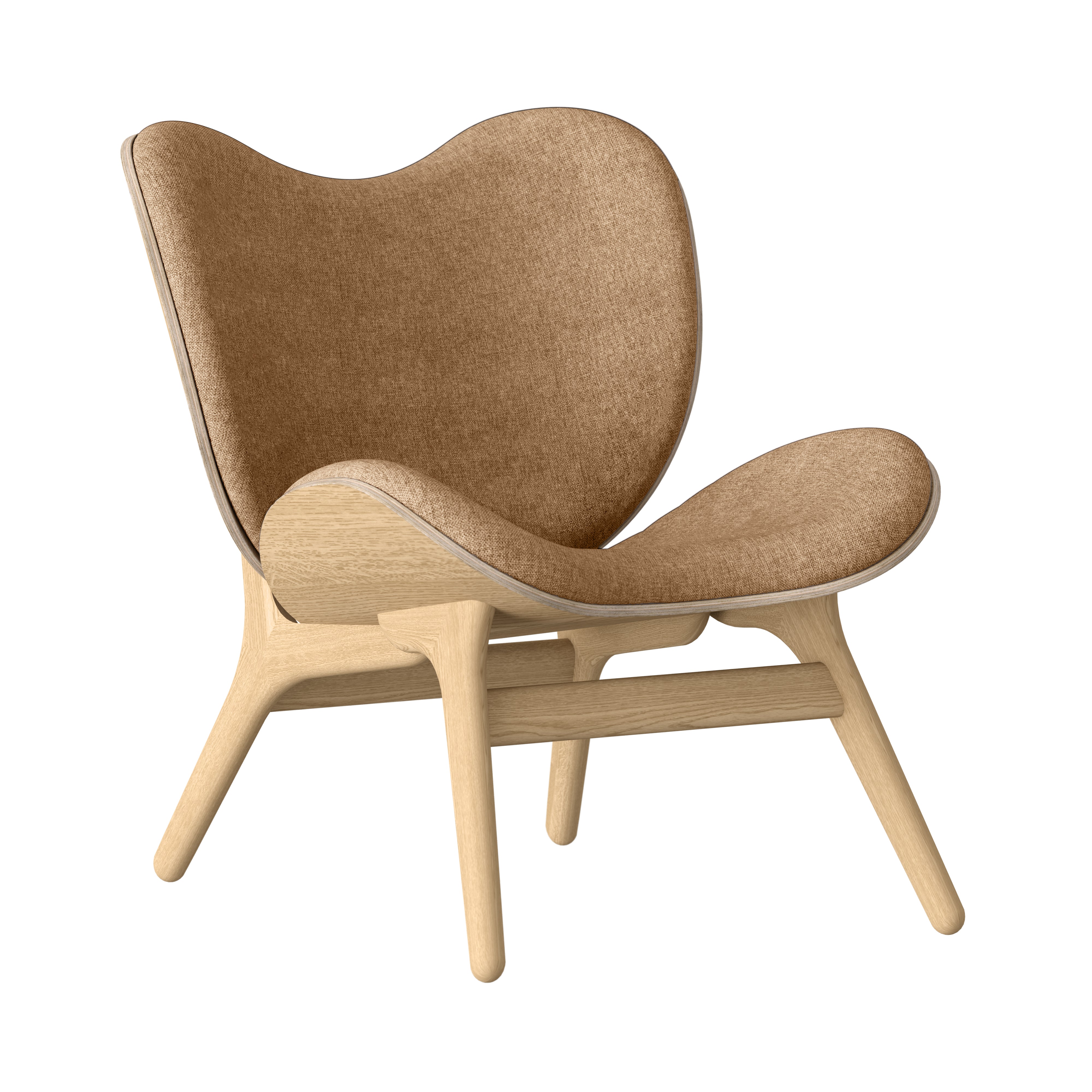 A Conversation Piece Lounge Chair: Oak + Sugar Brown