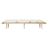 Lounge Around Daybed: Oak + With White Sands Cushion