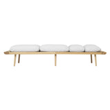 Lounge Around Daybed: Oak + With Sterling Cushion