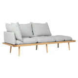 Lounge Around 3 Seater Sofa: Oak + With Sterling Cushion