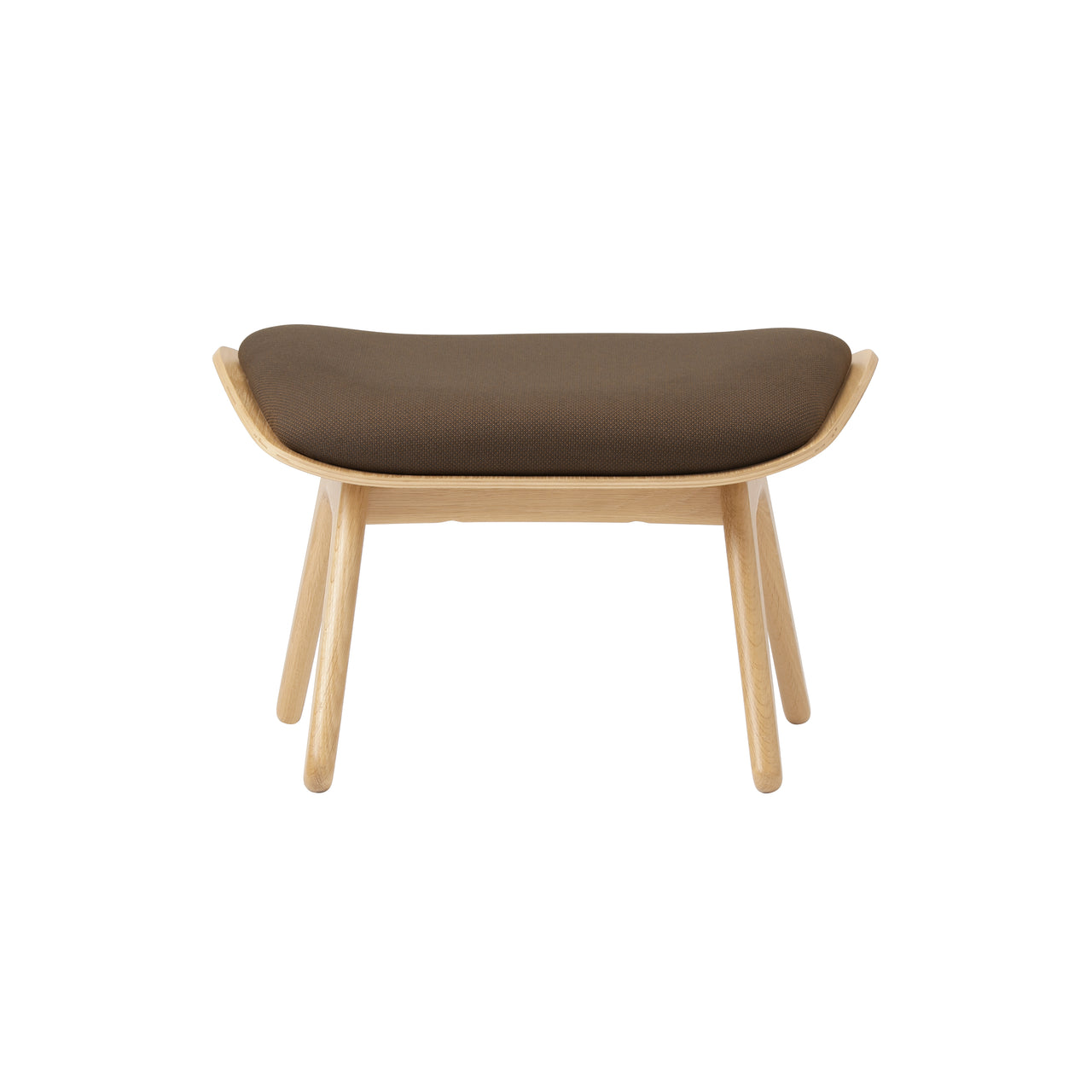 The Reader Ottoman: Oak + Mocca