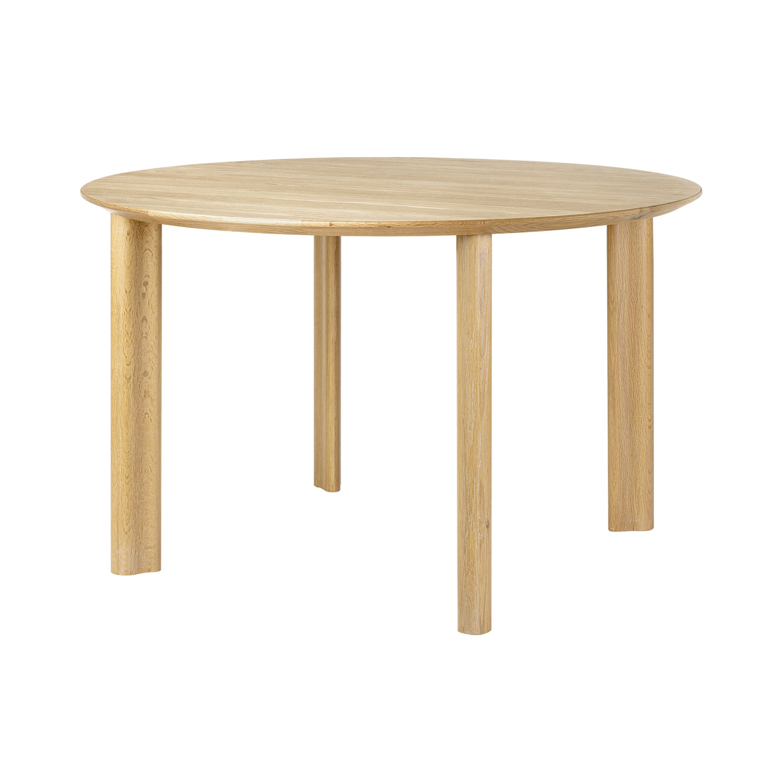 Comfort Circle Dining Table: Smooth + Oak
