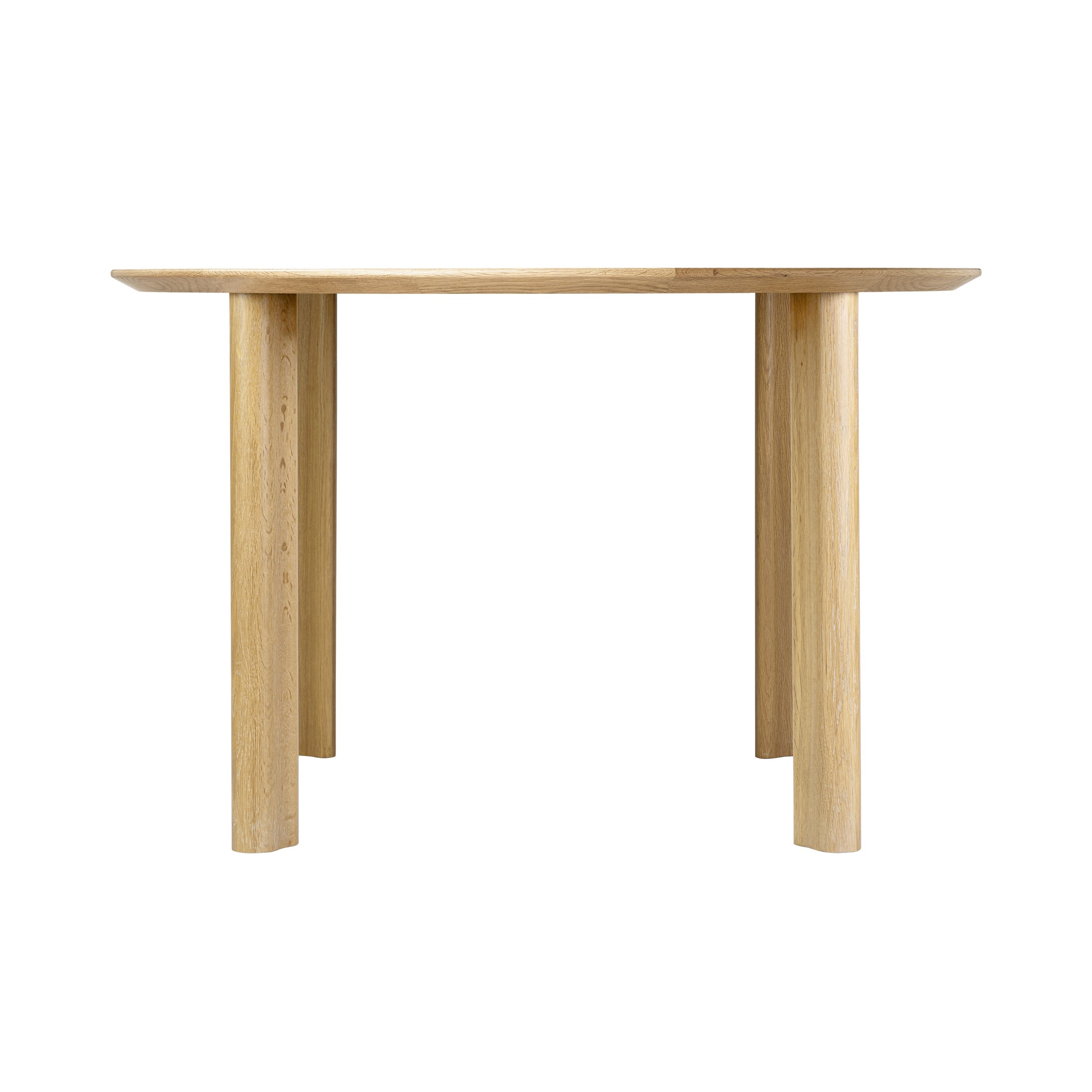 Comfort Circle Dining Table: Smooth + Oak