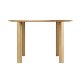 Comfort Circle Dining Table: Smooth + Oak