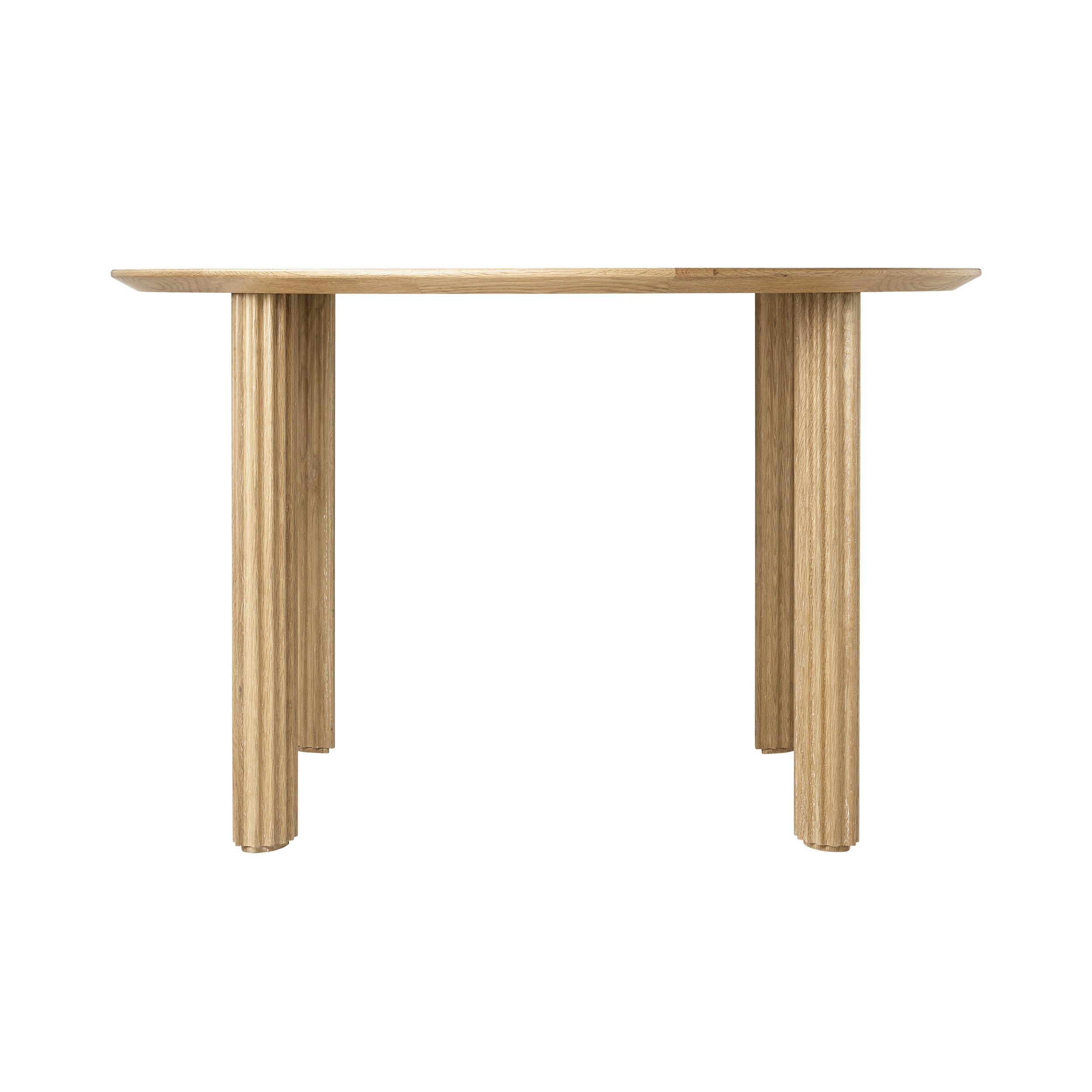 Comfort Circle Dining Table: Ripples + Oak