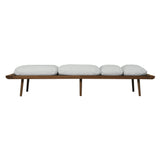 Lounge Around Daybed: Dark Oak + With Sterling Cushion