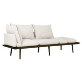 Lounge Around 3 Seater Sofa: Dark Oak + With White Sands Cushion