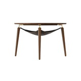 Hang Out Coffee Table: Dark Oak + Brass