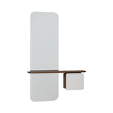 One More Look Mirror: Dark Oak + Nuance Mist