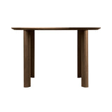 Comfort Circle Dining Table: Smooth + Dark Oak