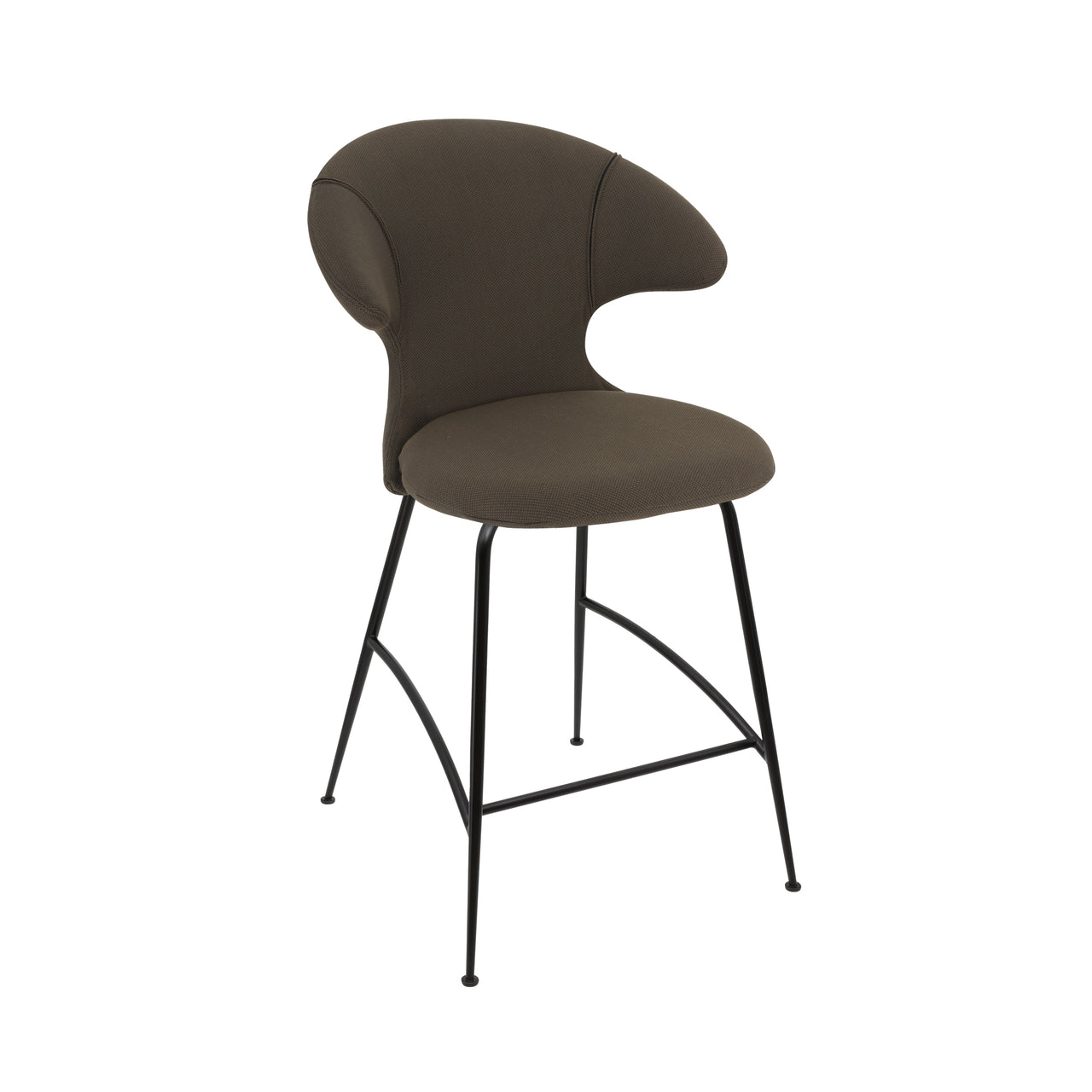 Time Flies Counter Stool: Black + Mocca