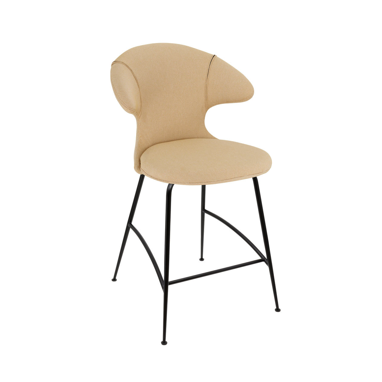 Time Flies Counter Stool: Black + Summer Shine
