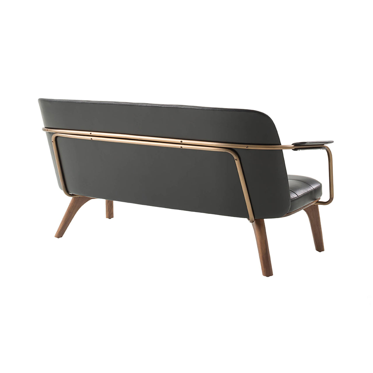 Utility Lounge Chair: 2 Seater + Natural Walnut