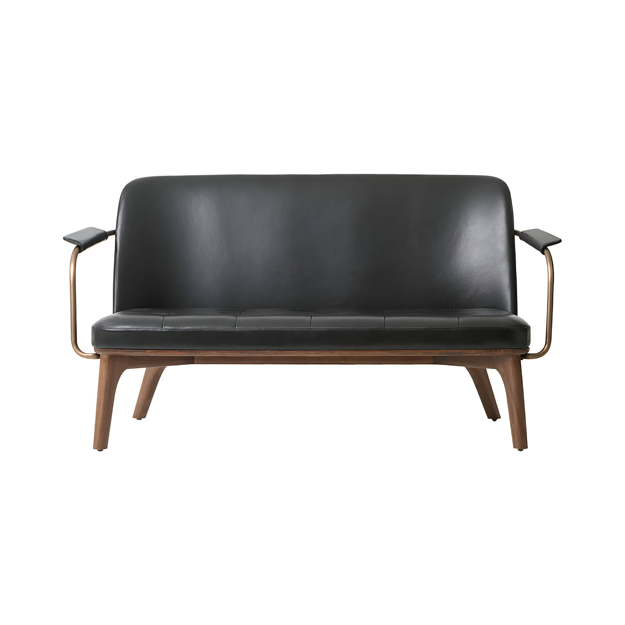 Utility Lounge Chair: 2 Seater + Natural Walnut
