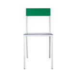 Alu Chair: Dark Blue + Green + Aluminum