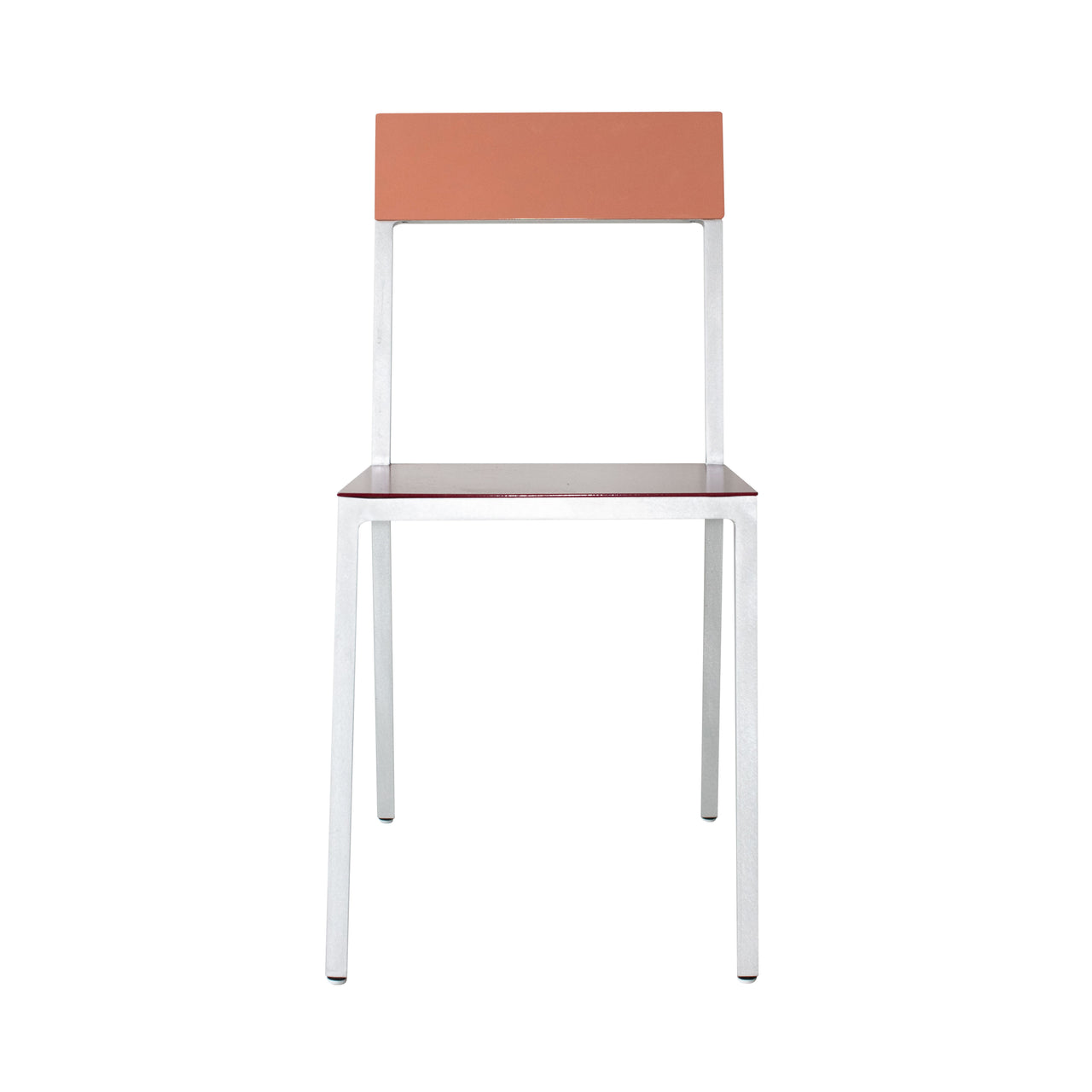 Alu Chair: Burgundy + Pink + Aluminum