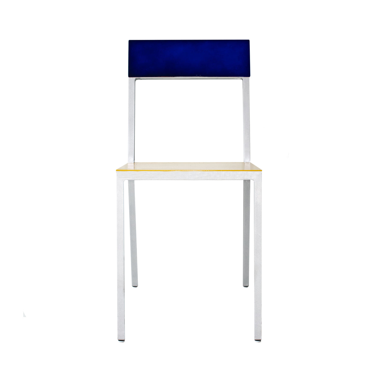 Alu Chair: Yellow + Candy Blue + Aluminum