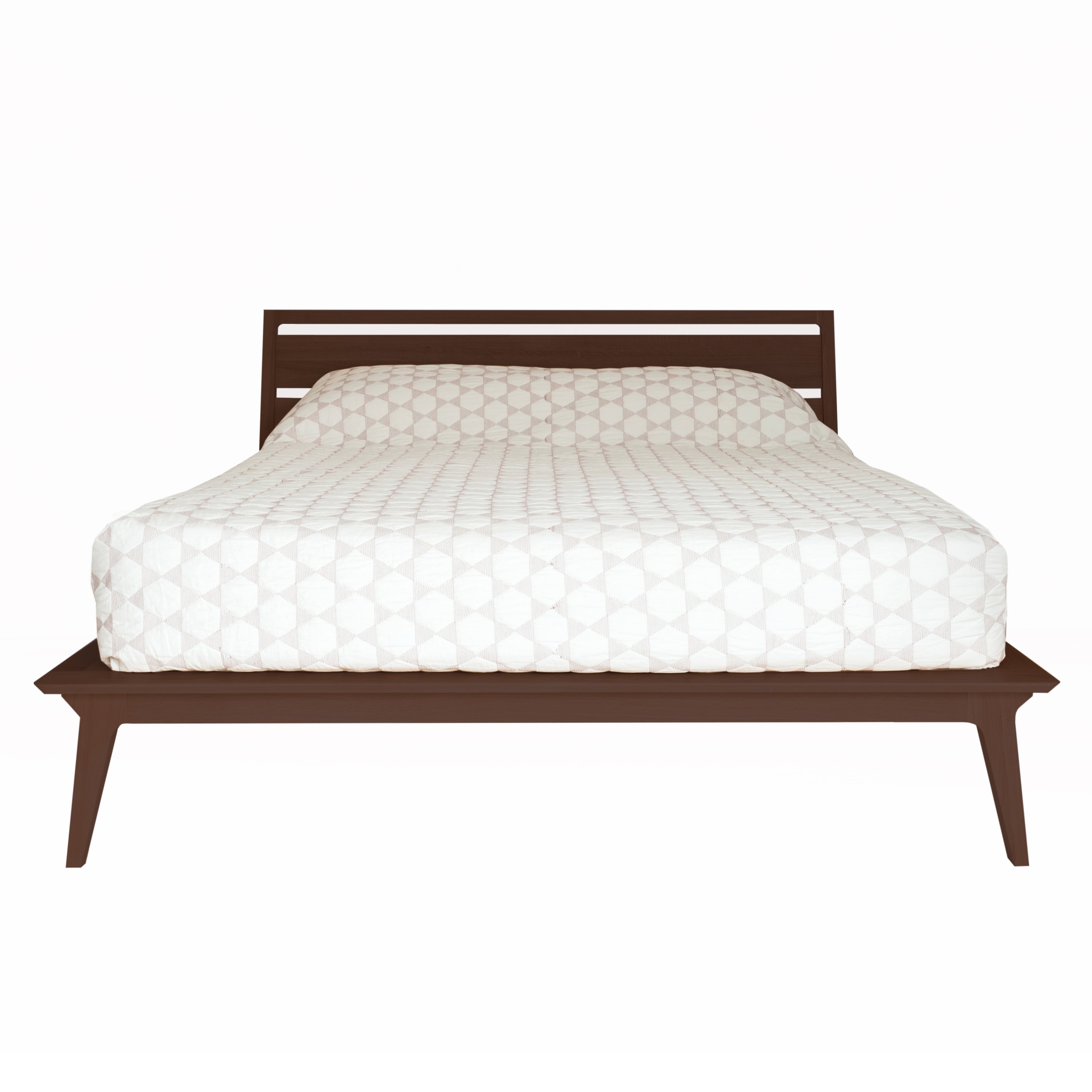 Valentine Bed: Stained Walnut