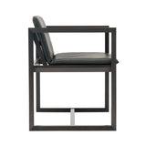 Ren Chair: Black Oak + Black Leather