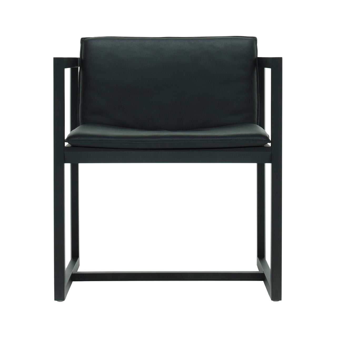 Ren Chair: Black Oak + Black Leather