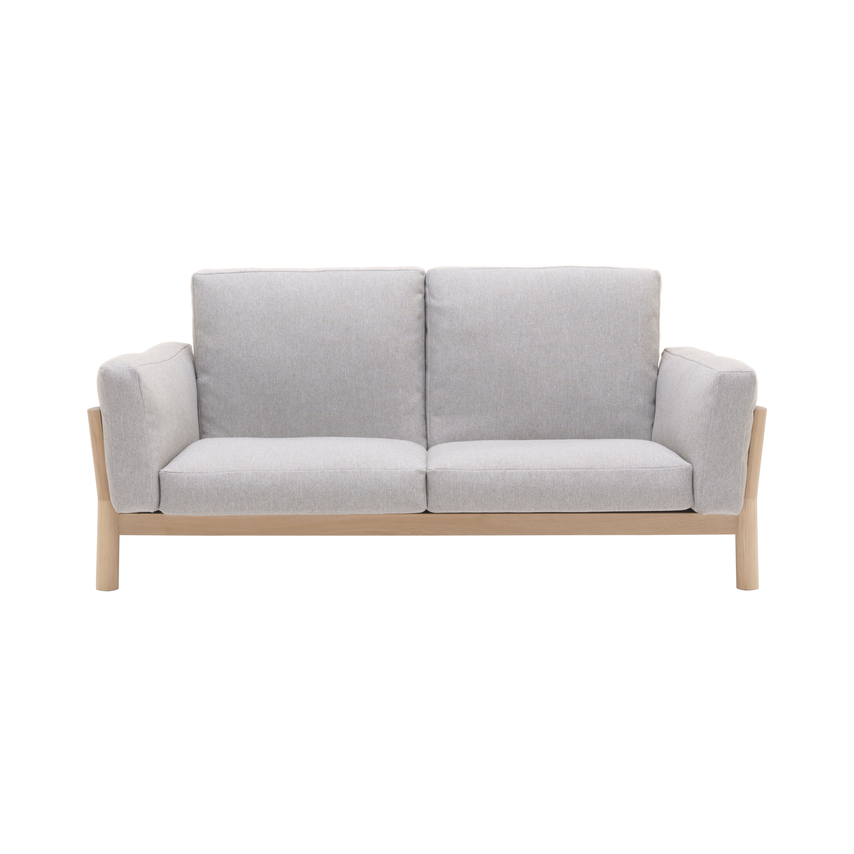 Castor Sofa 2 Seater: Pure Oak