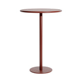 Week-End Bistro High Table: Round + Brown Red
