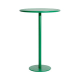Week-End Bistro High Table: Round + Mint Green