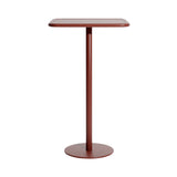Week-End Bistro High Table: Square + Brown Red