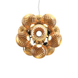 Whirl Brust Chandelier: Gold
