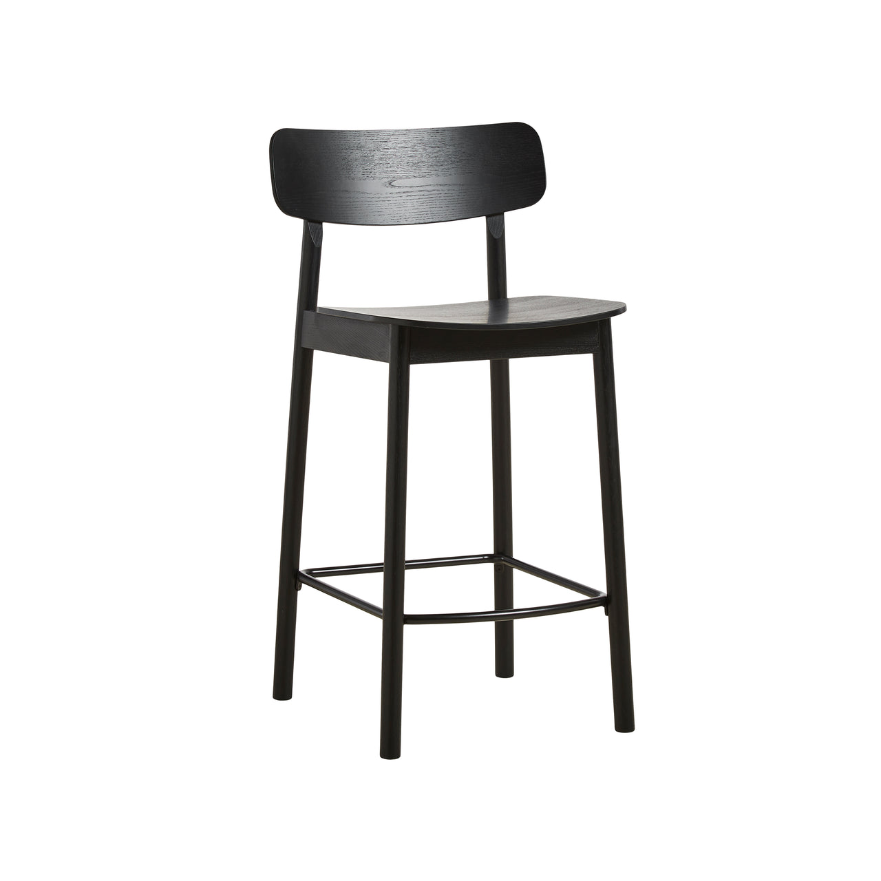 Soma Bar + Counter Stool: Counter + Black Painted Ash