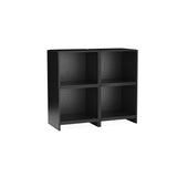 Bricks Shelving Systems: System E + Black Painted Oak