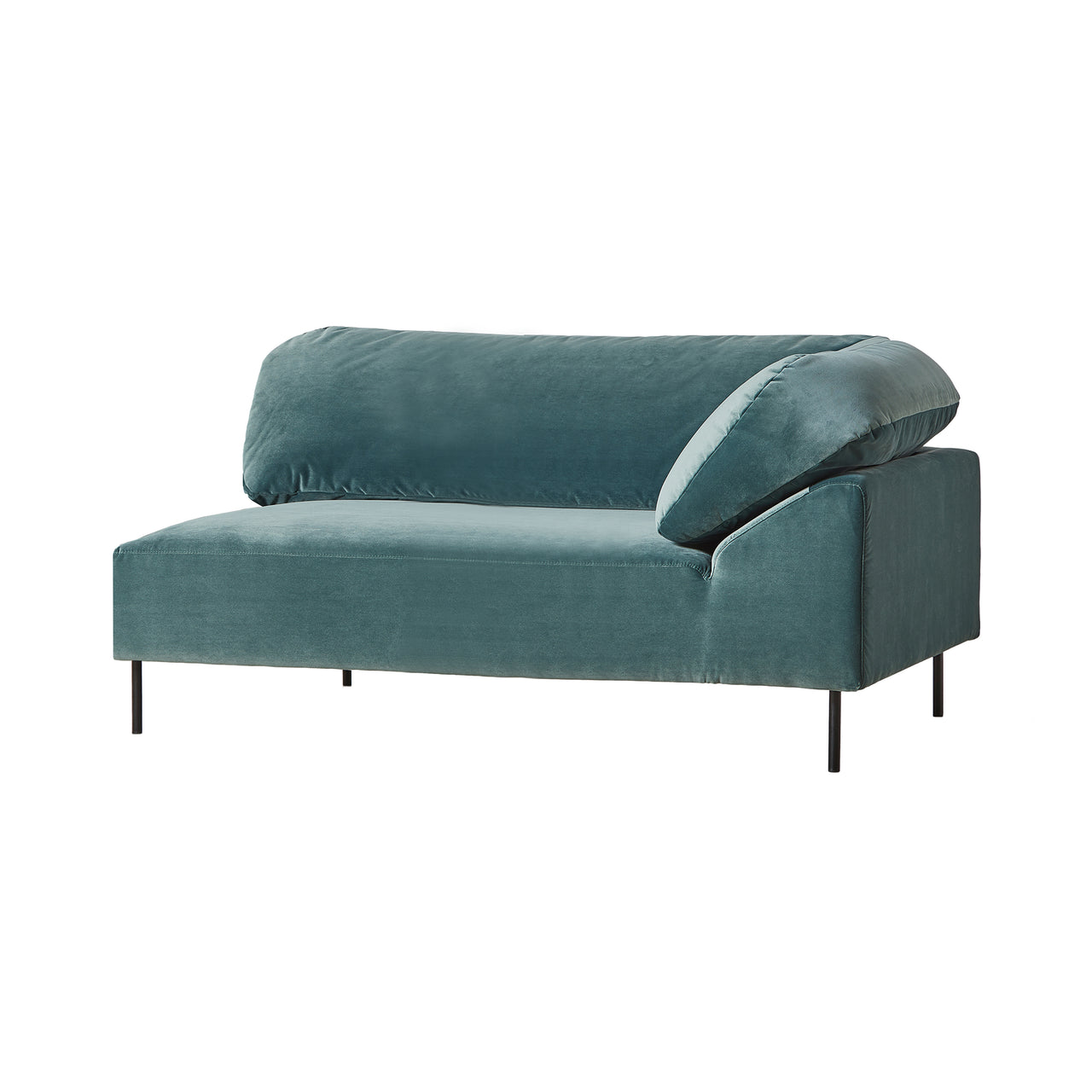 Collar Sofa: Open End 2 Seater + Right