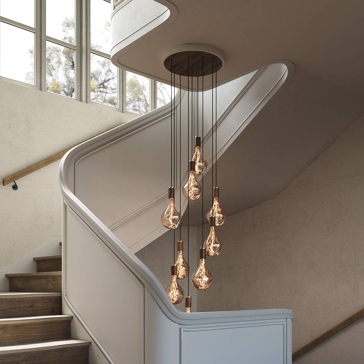 Nine Pendant With Voronoi II