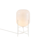 Oda Table Lamp: White + White