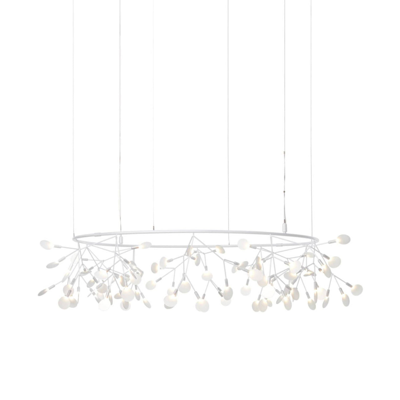 Heracleum III The Small Big O Suspension Lamp: White