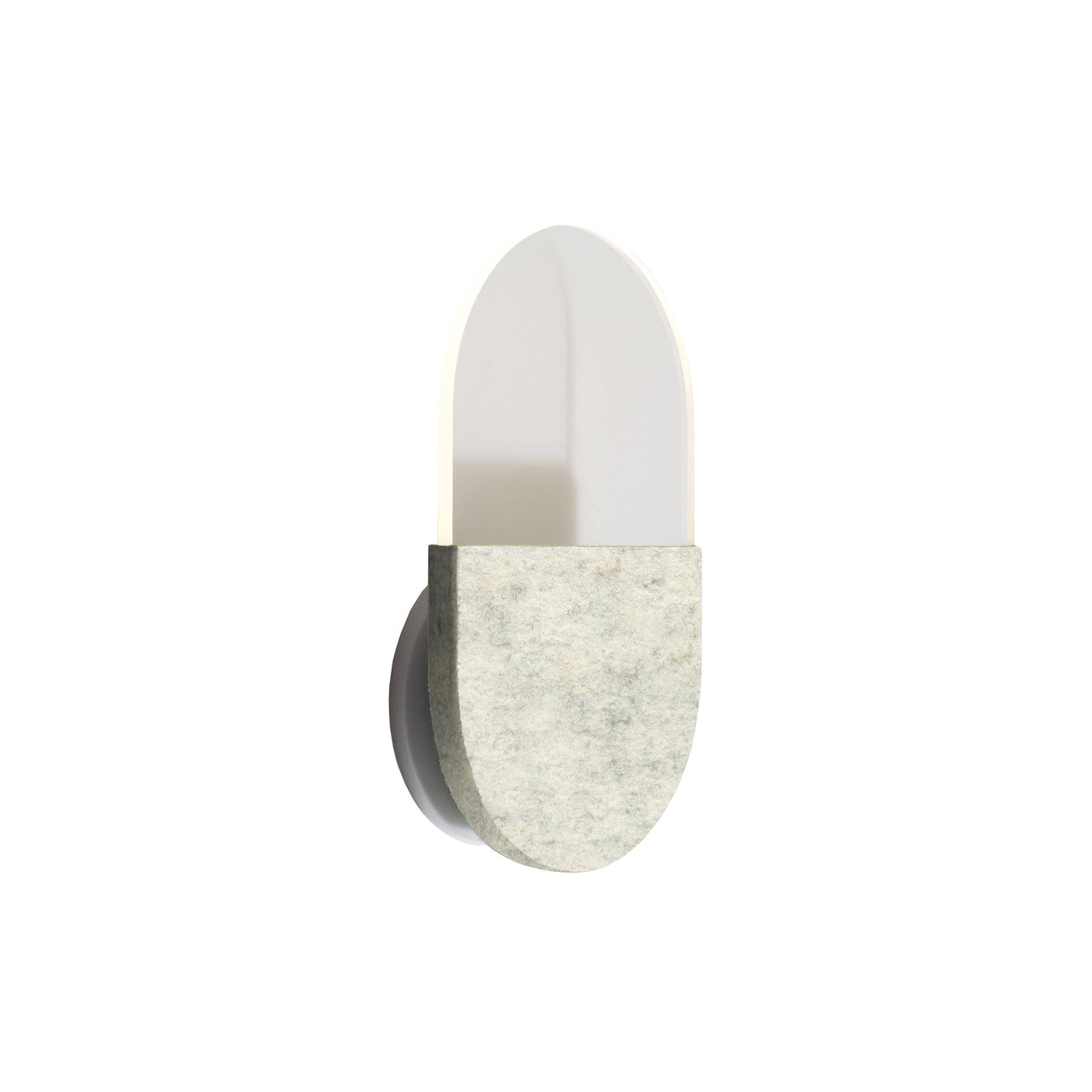 Slab Wall Lamp: White Wool