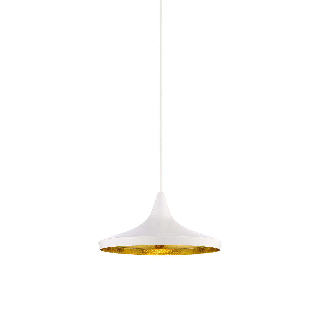 Beat Wide Pendant: White