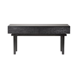 Kiam Console with Drawers: Black