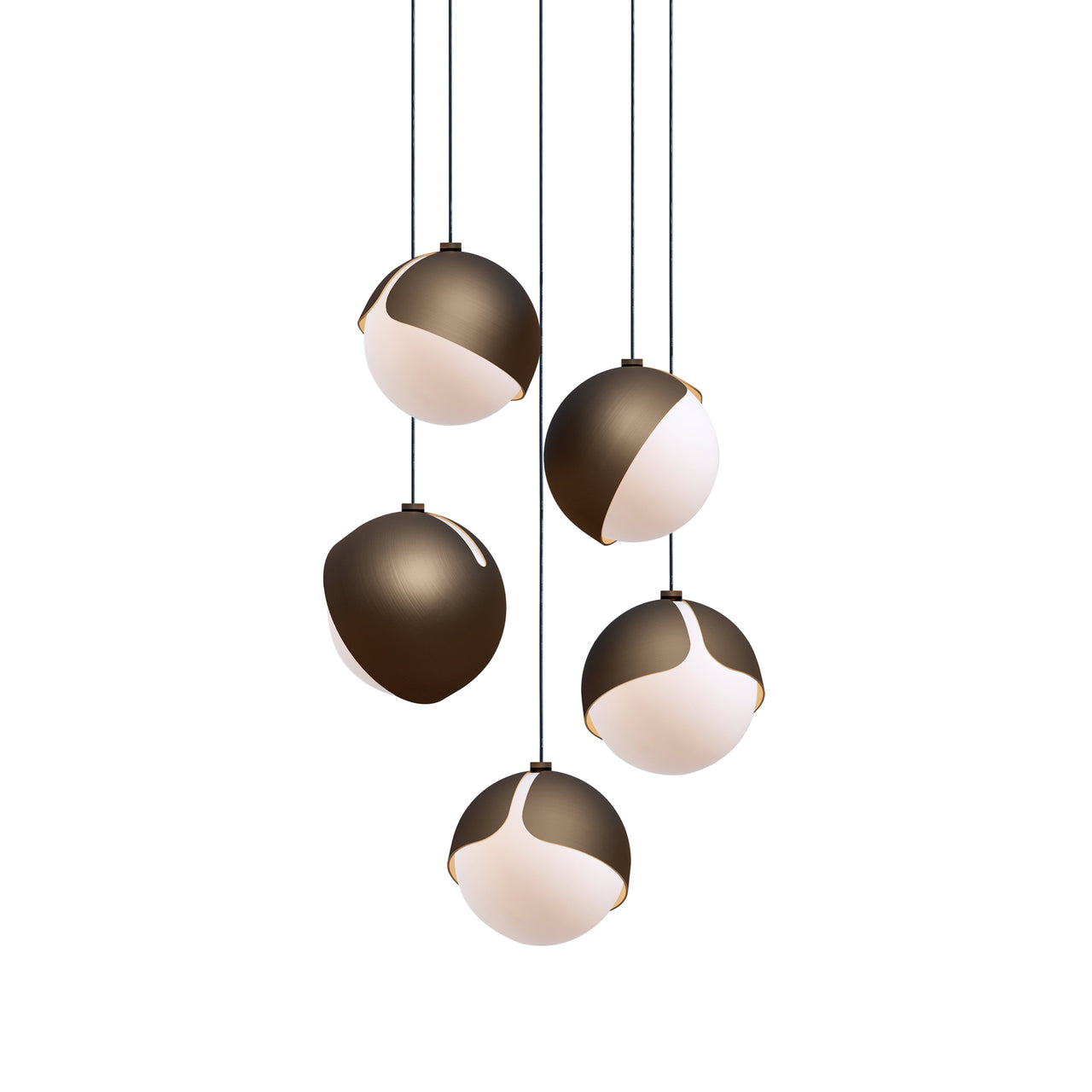 Ohm. 05 Chandelier: Brushed Bronze