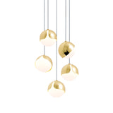 Ohm. 05 Chandelier: Polished Brass